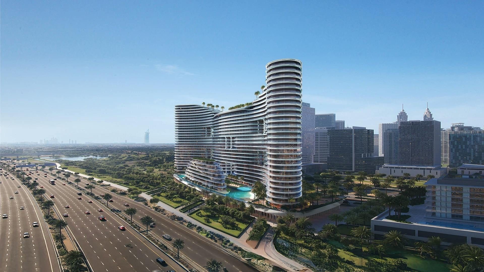 Binghatti Aquarise render, Business Bay, Dubai