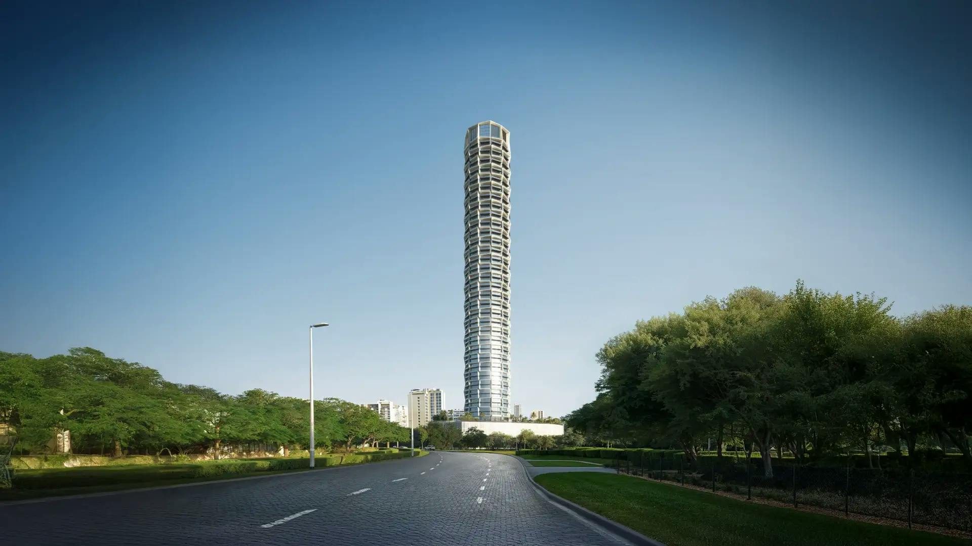 Binghatti Circle render, Jumeirah Village Circle, Dubai