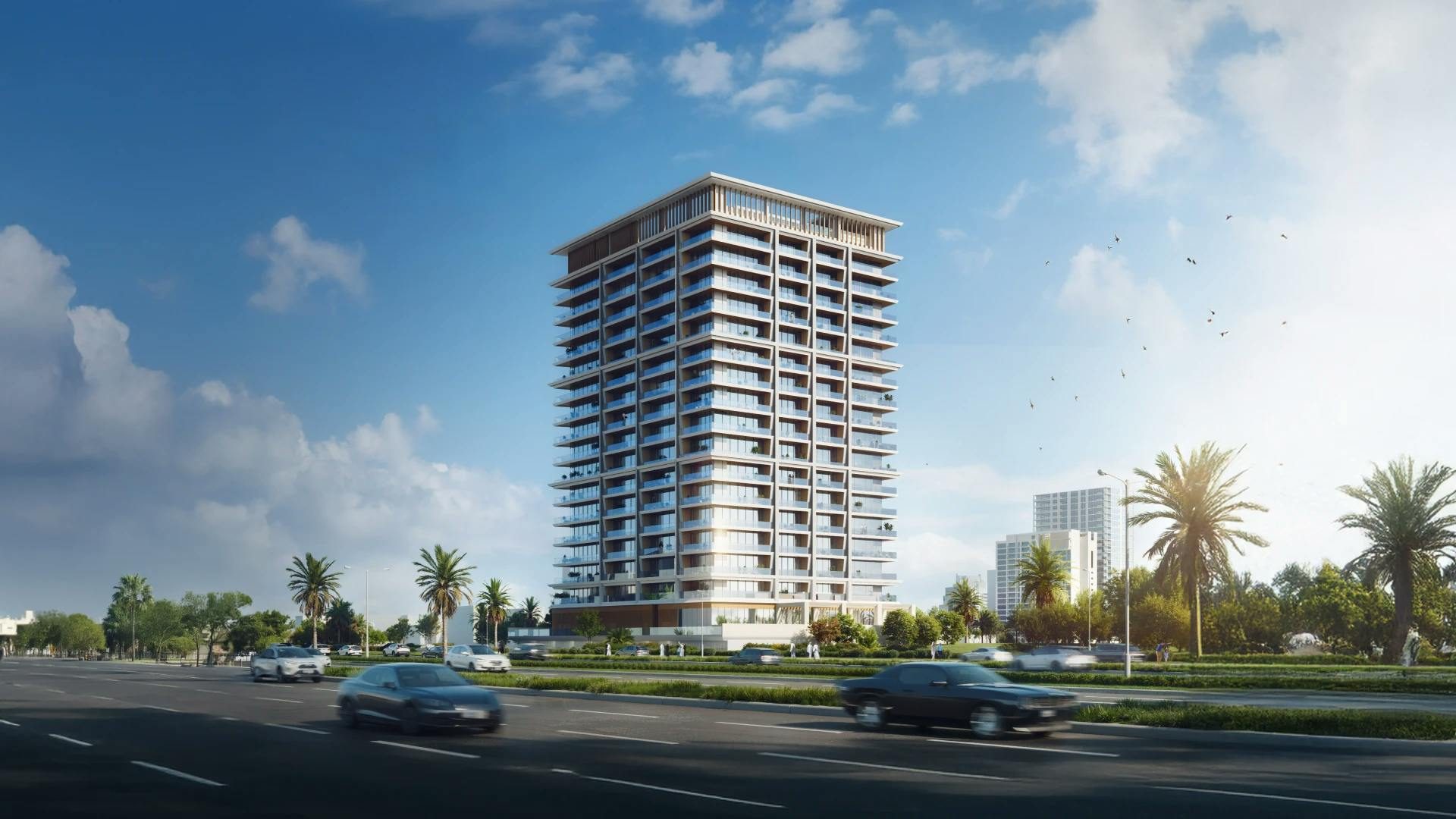Binghatti tower elevation, Dubai