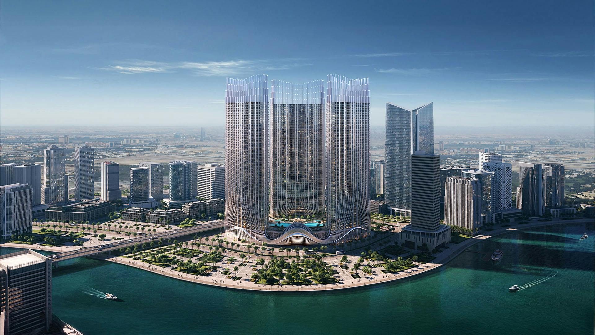 Binghatti development render — Majan, Dubai