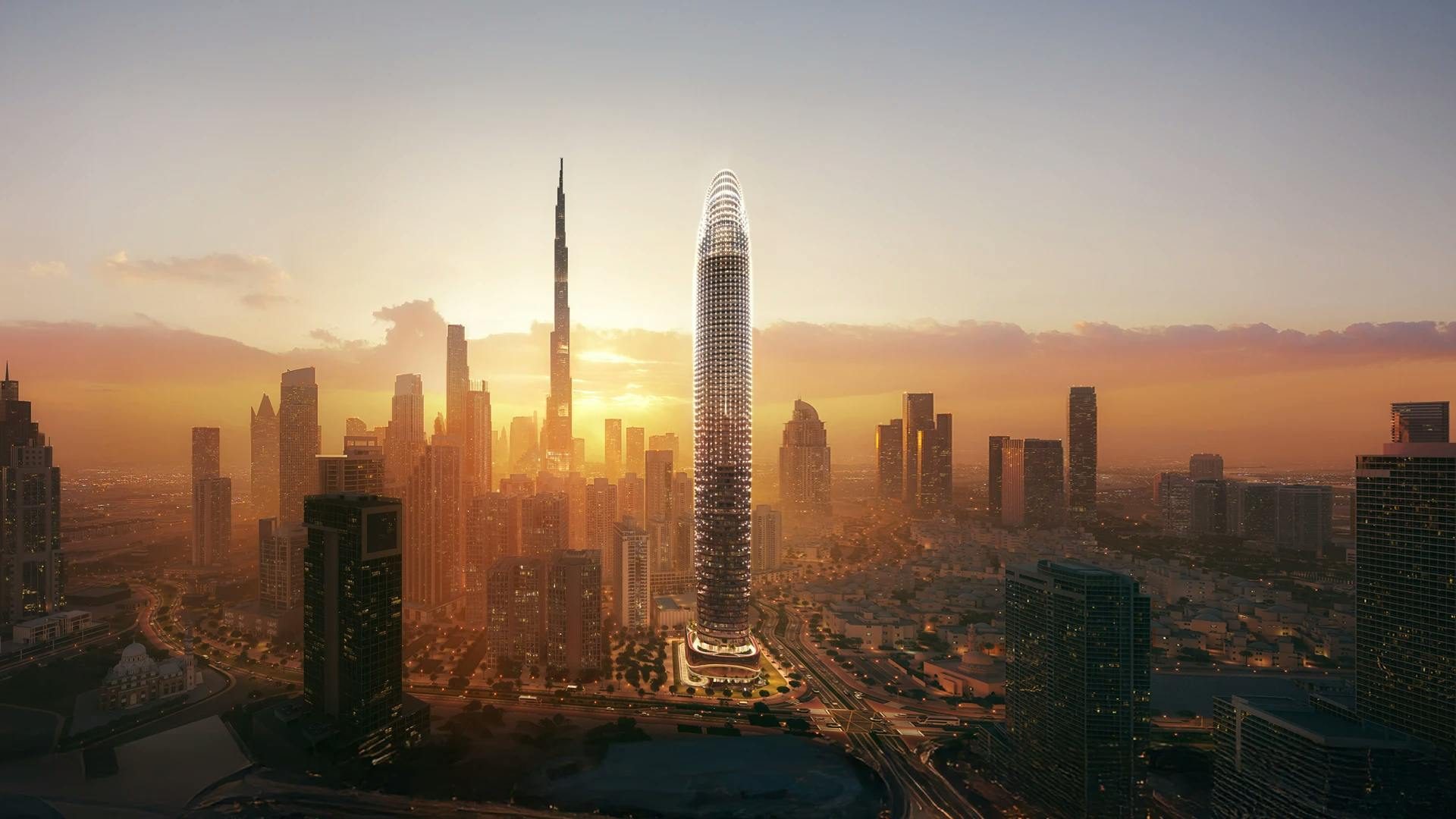 Binghatti Skyblade render — Downtown Dubai, Dubai