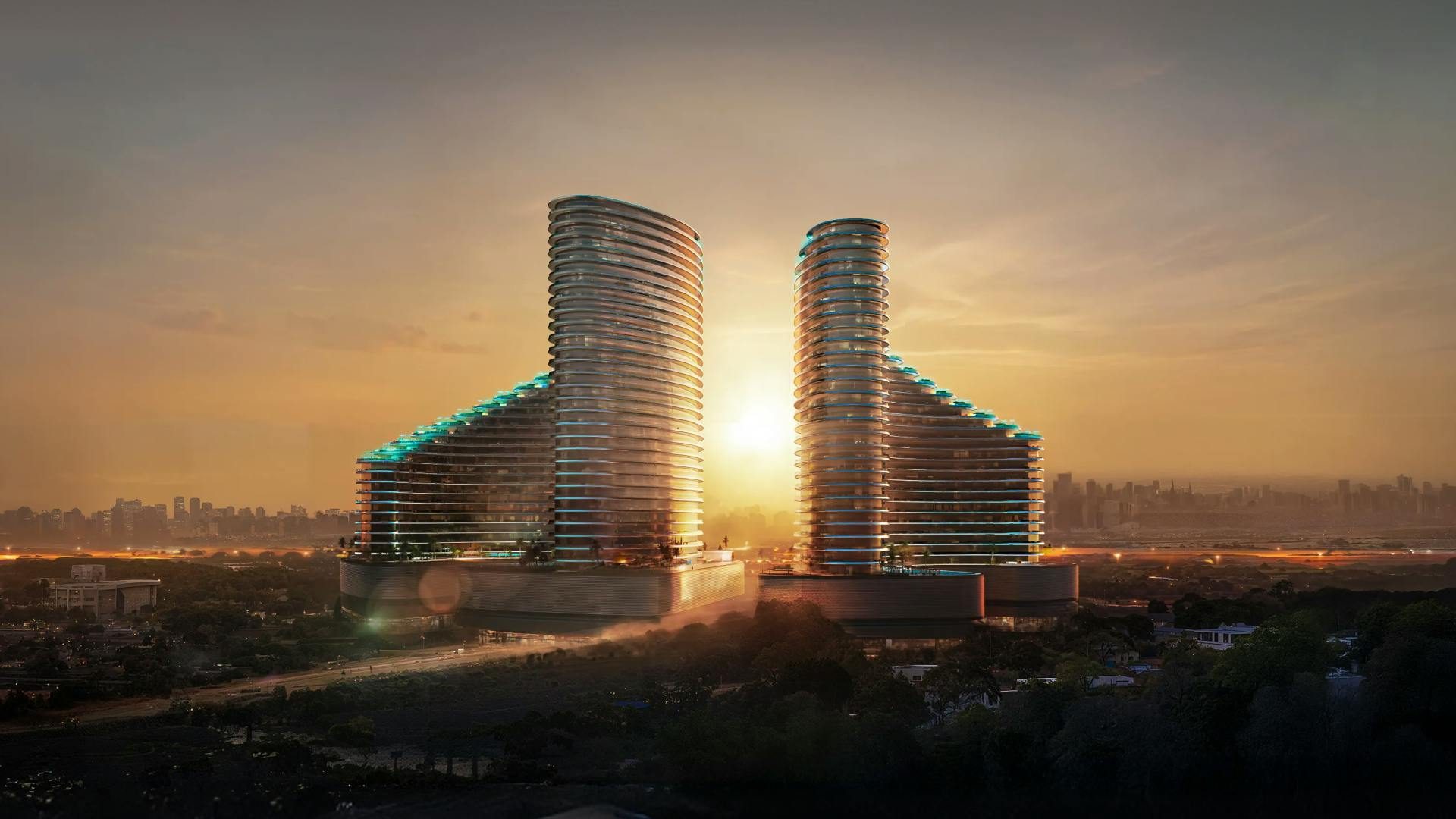 Binghatti Skyflame render — Majan, Dubai