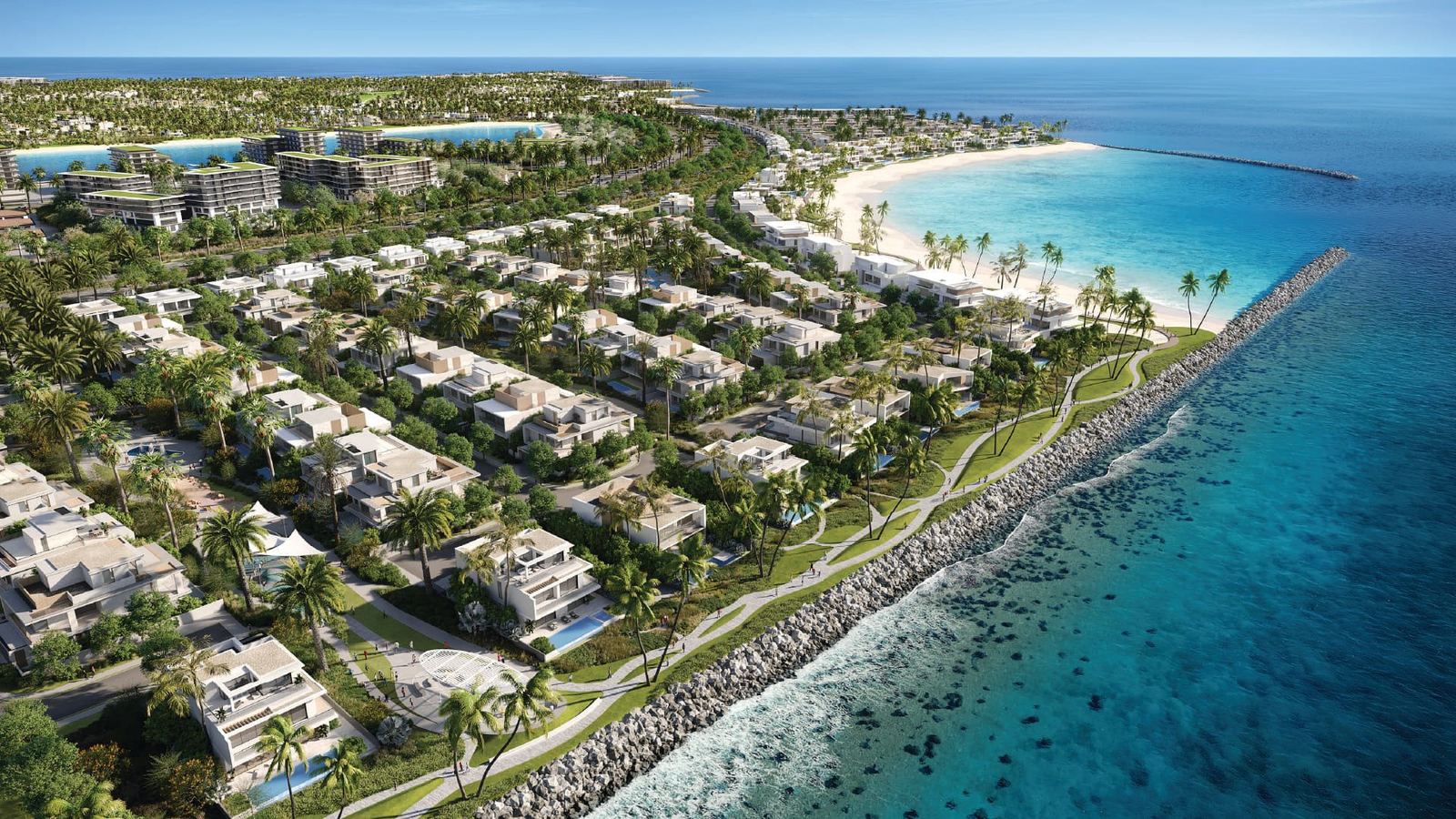 Dubai Islands beachfront masterplan on Dubai&rsquo;s northern coastline