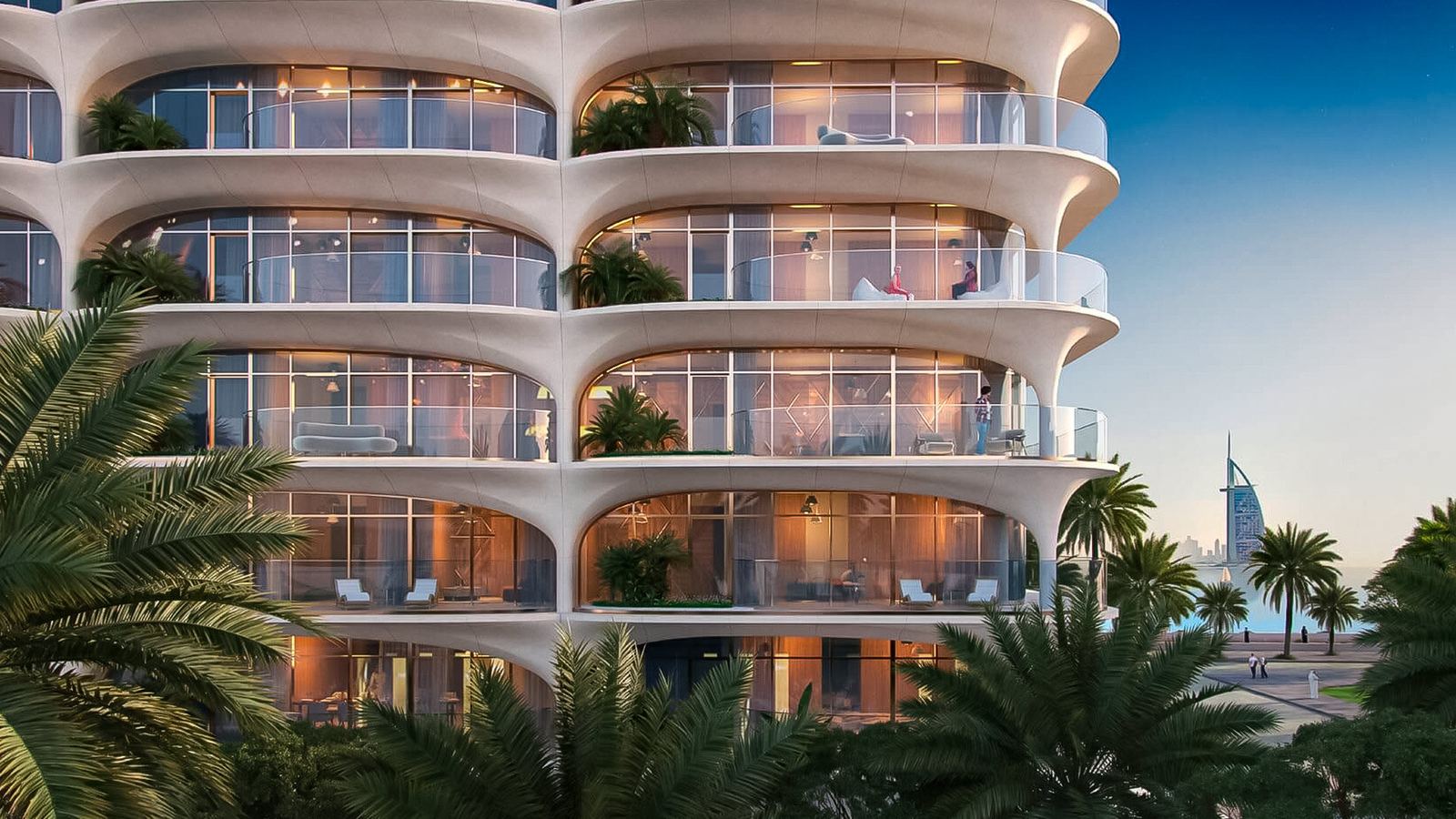 Ellington Ocean House II — beachfront facade at dusk